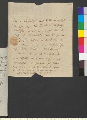 Brief von Falk, Johannes Daniel an Goethe, Johann Wolfgang von