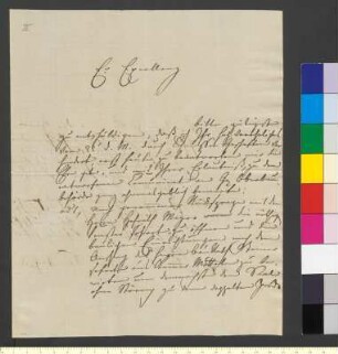 Brief von Coudray, Clemens Wenzeslaus an Goethe, Johann Wolfgang von
