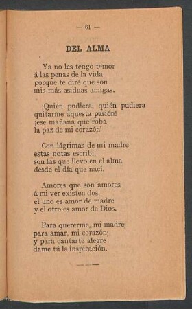 Del alma