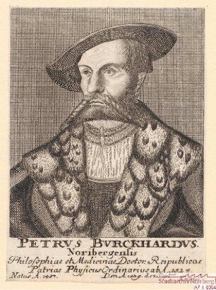 Dr. phil. et med. Peter Burckhard, Nürnberger; geb. 1487; gest. 17. September 1539