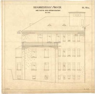 Billing, Hermann; Singen; Krankenhaus - Operationsabteilung, Westfassade (Ansicht)