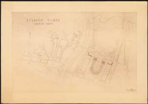 Stadion, Posen: Lageplan 1:2000
