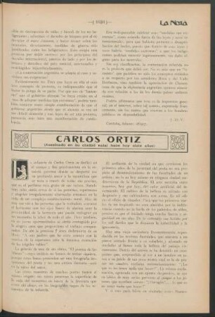 Carlos Ortiz (asesinado en su ciudad hace hoy siete años)