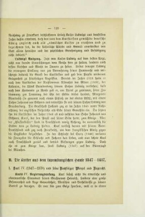B. Die Kaiser aus den luxemburgischen Hause 1347-1437
