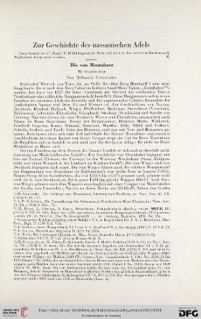 68: Zur Geschichte des nassauischen Adels, [2], Die von Montabaur