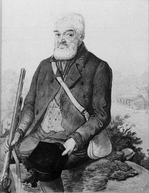 [Männerportrait], in Jagdkleidung