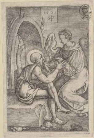 Der heilige Hieronymus mit Engel