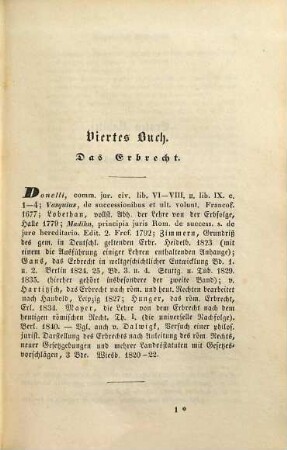 Leitfaden für Pandekten-Vorlesungen, 2. Band. Viertes Buch: Das Erbrecht