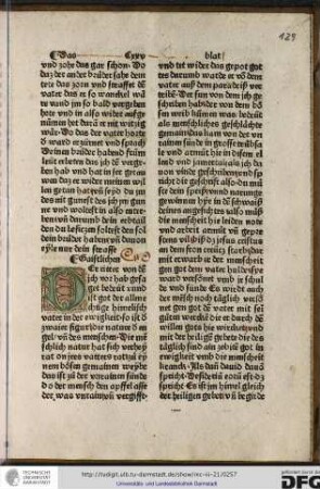 Gaistlichen: Der ritter von den ich vor hab gesaget bedeut unnd ist got der allmechtige himelisch vater in der ewigkeit...