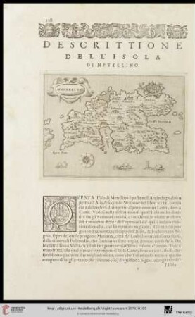 Descrittione dell‘ Isola di Metellino