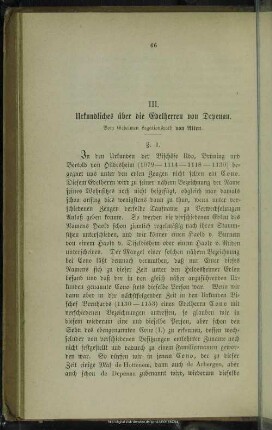 III. Urkundliches über die Edelherren von Depenau