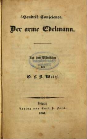 Der arme Edelmann