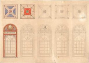 Gärtner, Friedrich von; München, Ludwigstr.; Staatsbibliothek - Fenster (Ansichten); Details