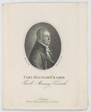 Bildnis des Carl Gottlob Cramer
