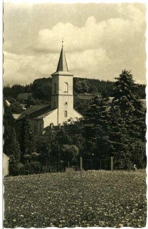 Schirgiswalde. Evangelische Kirche mit der bekannten Silbermannorgel