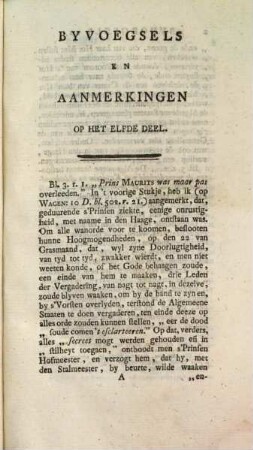 Byvoegsels En Aanmerkingen Voor Het ... Deel Der Vaderlandsche Historie Van Jan Wagenaar, 11
