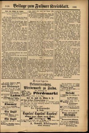 Zweite Ausgabe vom Samstag, den 11. März 1893.
