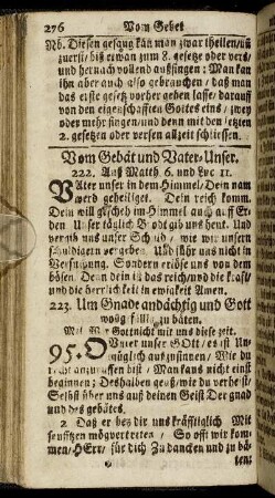Vom Gebät und Vater-Unser.
