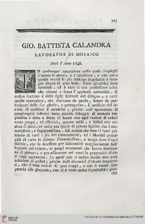 Gio. Battista Calandra
