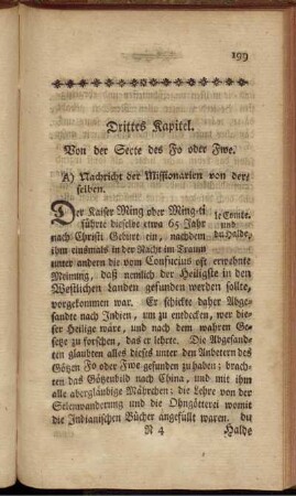 Drittes Kapitel. Von der Secte des Fo oder Fwe.