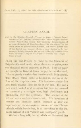 Chapter XXXIII. Visit to the brigadier-general ...