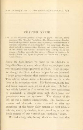 Chapter XXXIII. Visit to the brigadier-general ...