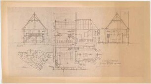 Döllgast, Hans; Hohenfeld (Bayern); Kapelle - Grundriss; Ansicht; Schnitt; Lageplan