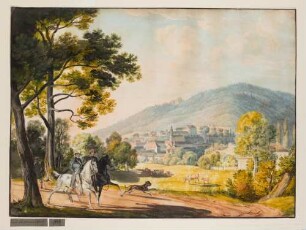 Baden-Baden mit Blick auf die beiden Schlösser