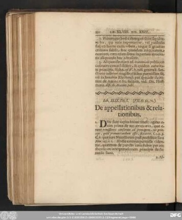 Tit. I. (VII. 61. 62. 70.) De appellationibus & relationibus.