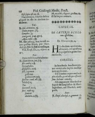Caput IX. De Cæteris Oculorum affectibus.