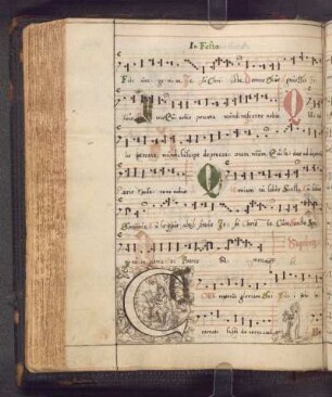 C-Initiale Orpheus mit den Tieren