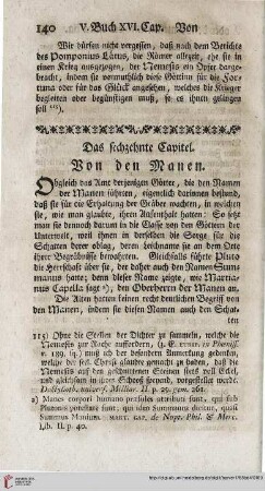 Das sechzehnte Capitel: Von den Manen