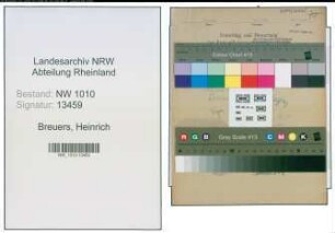 Entnazifizierung Heinrich Breuers , geb. 26.12.1906 (Sanitaeter)