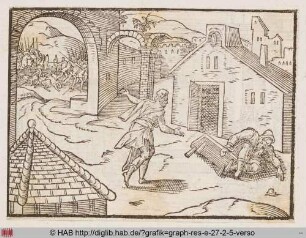 Der Benjamiter berichtet Eli vom Tod seiner Söhne und der Erbeutung der Bundeslade, daraufhin stürzt der Hohepriester und bricht sich das Genick.