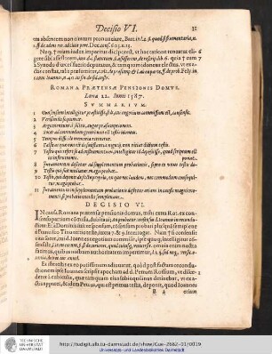 Decisio VI