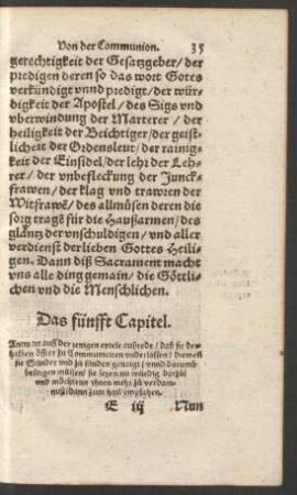 Das fünfft Capitel.