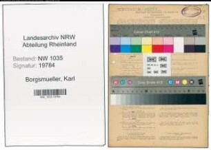 Entnazifizierung Karl Borgsmueller , geb. 24.07.1907 (Schlosser)