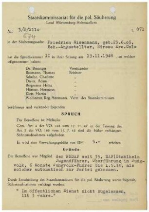 Eisenmann, Friedrich