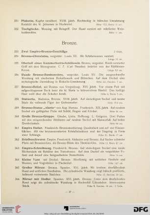 Bronze (Nr. 353-373)