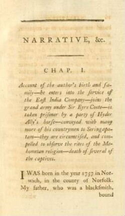 Chap. I. Account of the author's birth and family ...