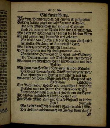 Glückwünschung.