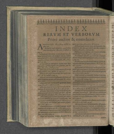Index Rervm Et Verborvm