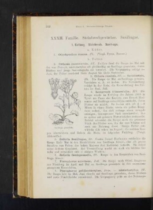 1. Gattung. Steinbrech. Saxifraga.
