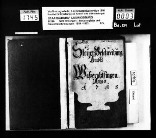 Steuerbeschreibungen und Steuerregister im Amt Wasseralfingen