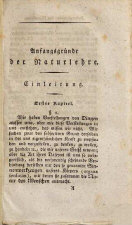 Anfangsgründe der Naturlehre : zum Behuf der Vorlesungen über die Experimental-Physik