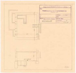 I.G.-Farben, Frankfurt/Main Versuchslaboratorium: Heizkeller 1:100