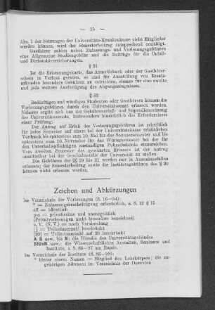 Zeichen und Abkürzungen