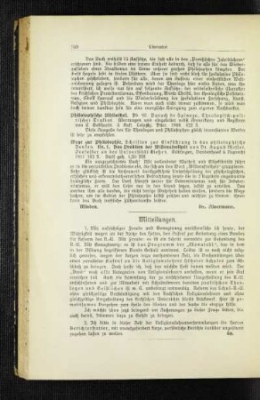 Mitteilungen