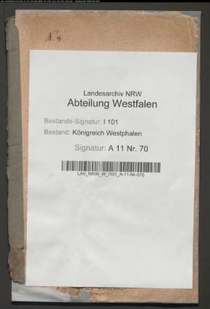 Heimgefallene Lehen im Distrikt Höxter der Brüder Ferdinand und Wilhelm Heysing, Paderborn