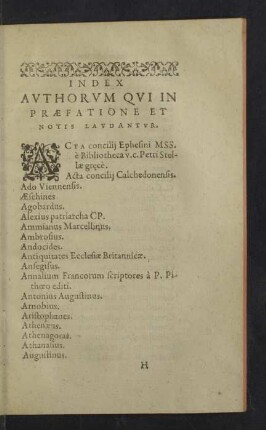 Index Authorum